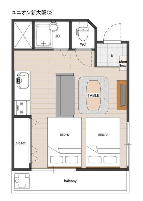 C2 Guest House ユニオン新大阪 リーズナブルで長期滞在に最適 Экстерьер фото